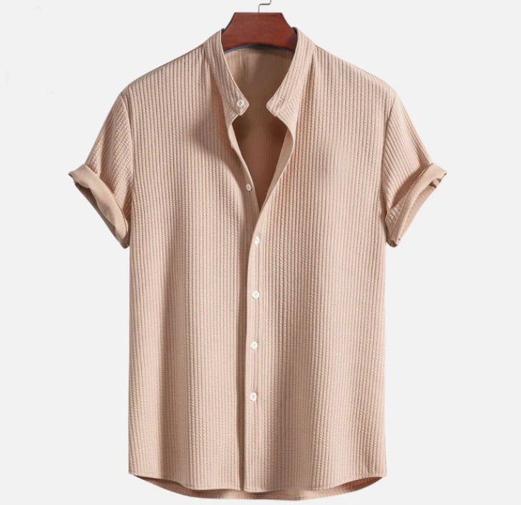 Short Sleeve Loose Shirt Top Summer Mens Clothing